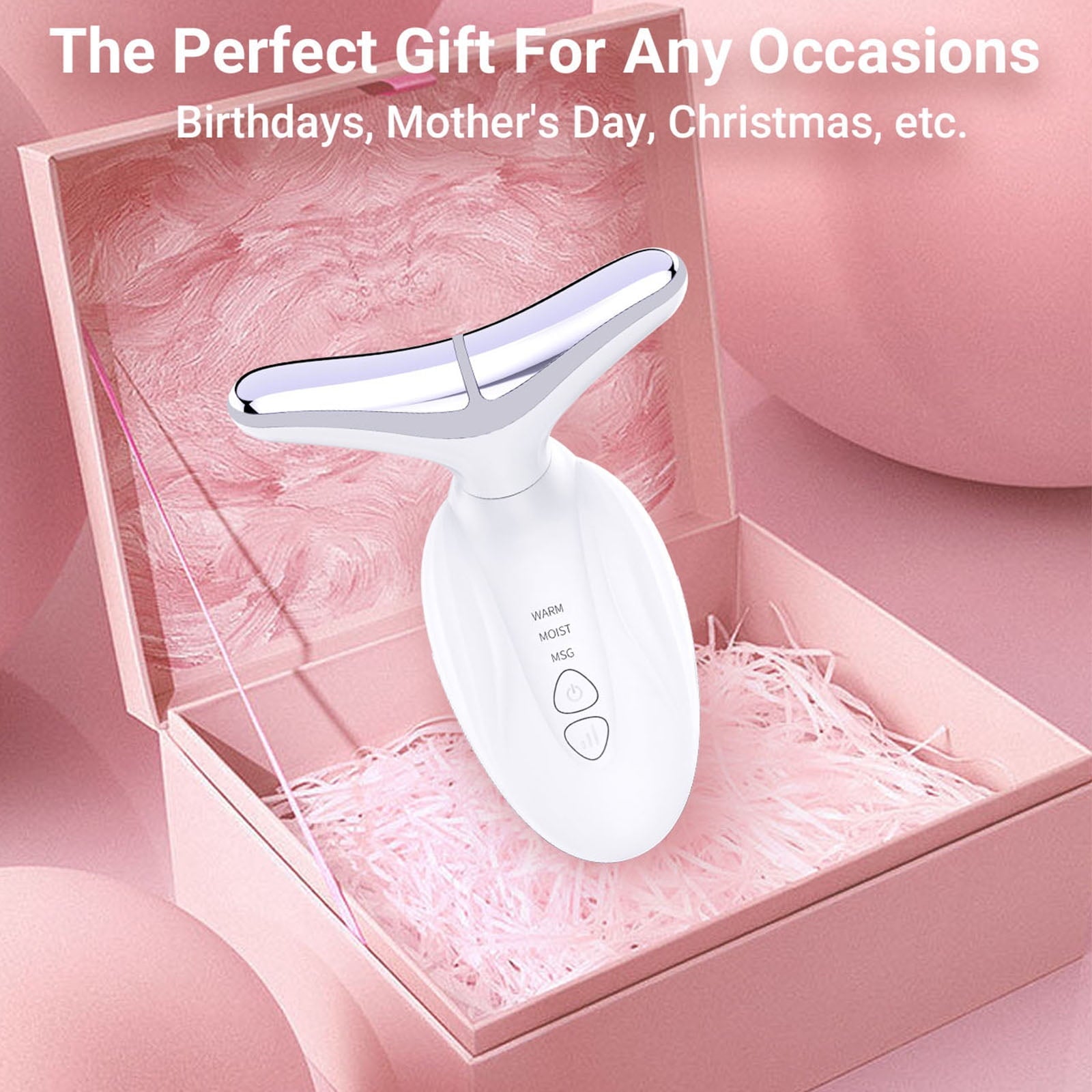 7 Color Face Massager Tool,Neck and Facial Sculpting Electric Tools,4 Modle Facial Toning Device,Multifunctional Face Lift Device for Skin C - Image 2