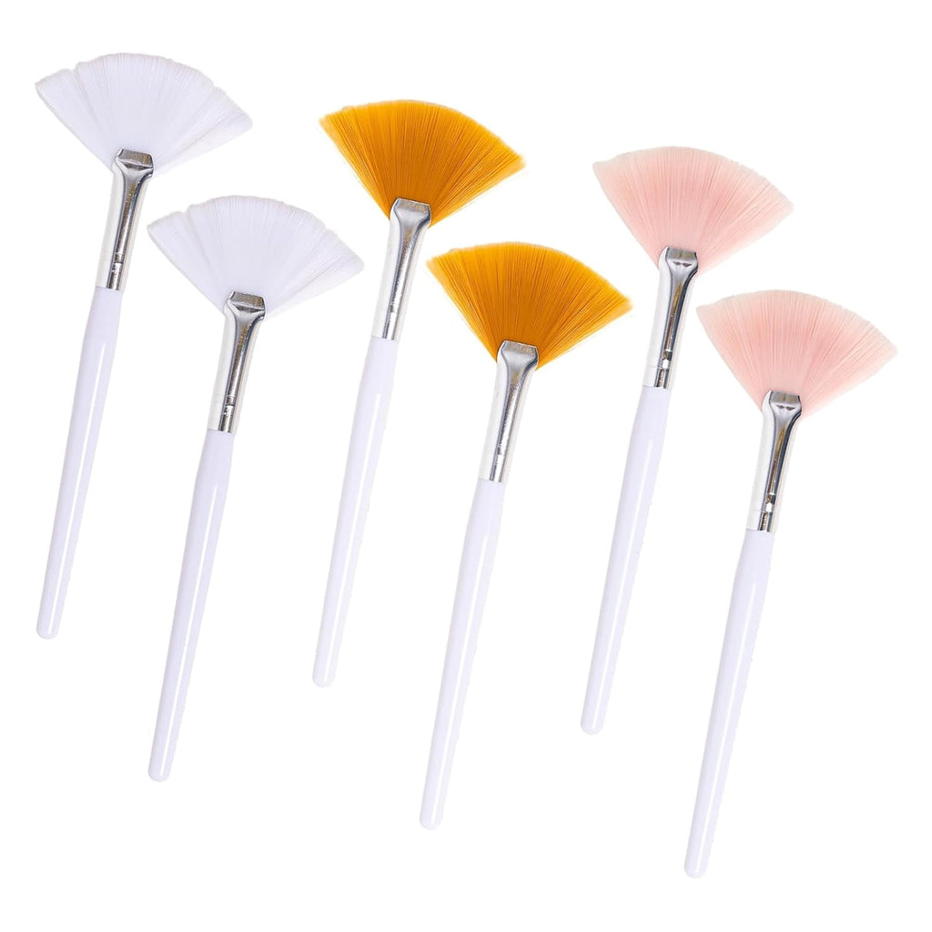 Fan Brush,Facial Brushes Esthetician,Fan Facial Mask Applicator Tools Soft Makeup Brushes Cosmetic Tools, Multipurpos...