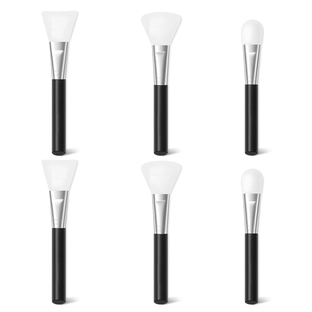 Silicone Face Mask Brushes Applicator, Flexible Silicone Mask Brush Black Beauty Tool Applicator Brush for Mask, Mud,...