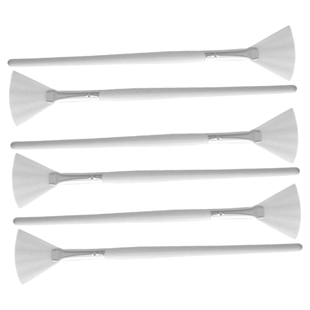 6Pcs Face Mask Brush Applicator White Fan Shaped for Even Facial Mask Application At Home - Image 5