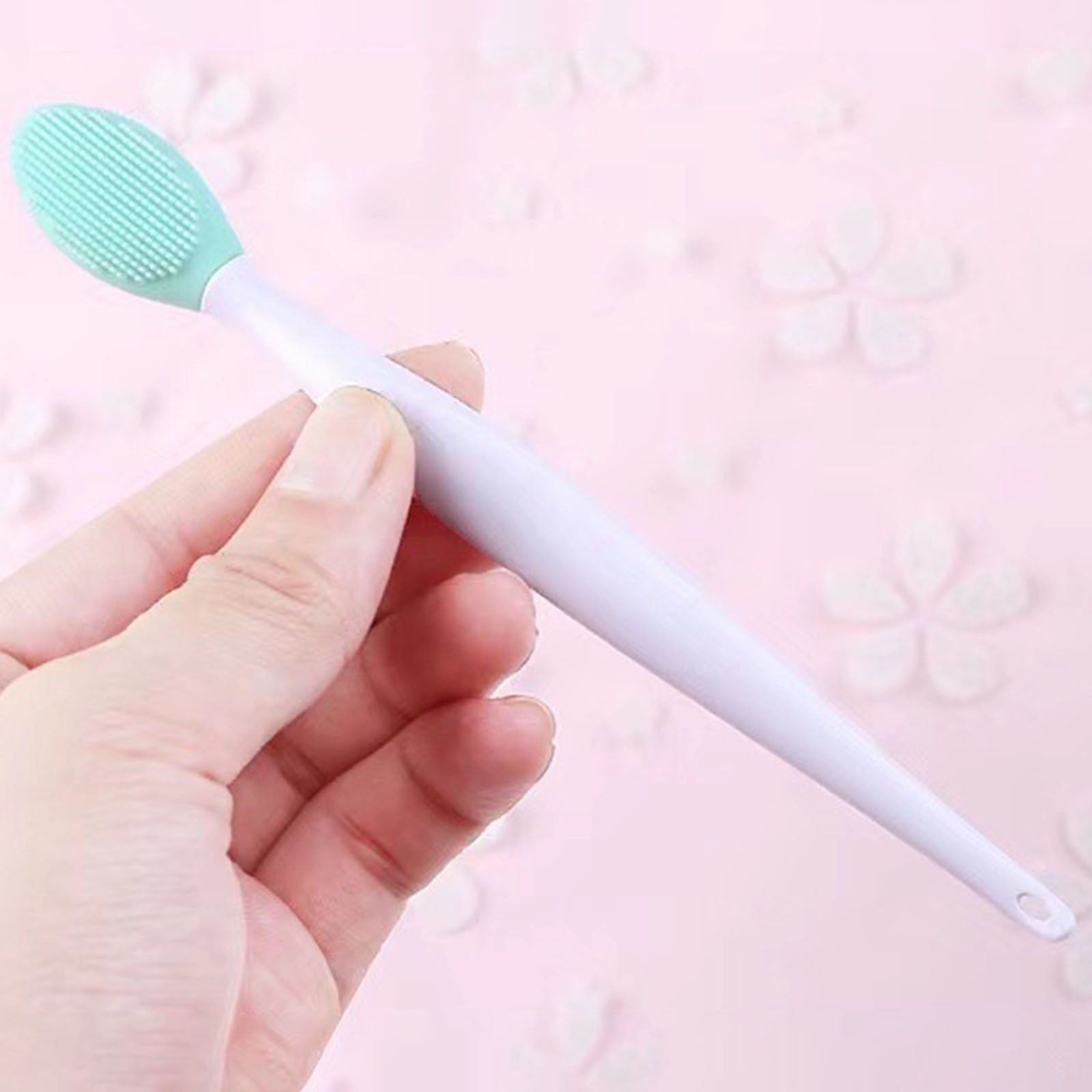 Beauty Tools Pore Scrubber Double Silicone Lip & Nose Scrubber Brush Gentle Blackhead Remover Exfoliating Pore Cleanser for Smooth Skin Reus - Image 3