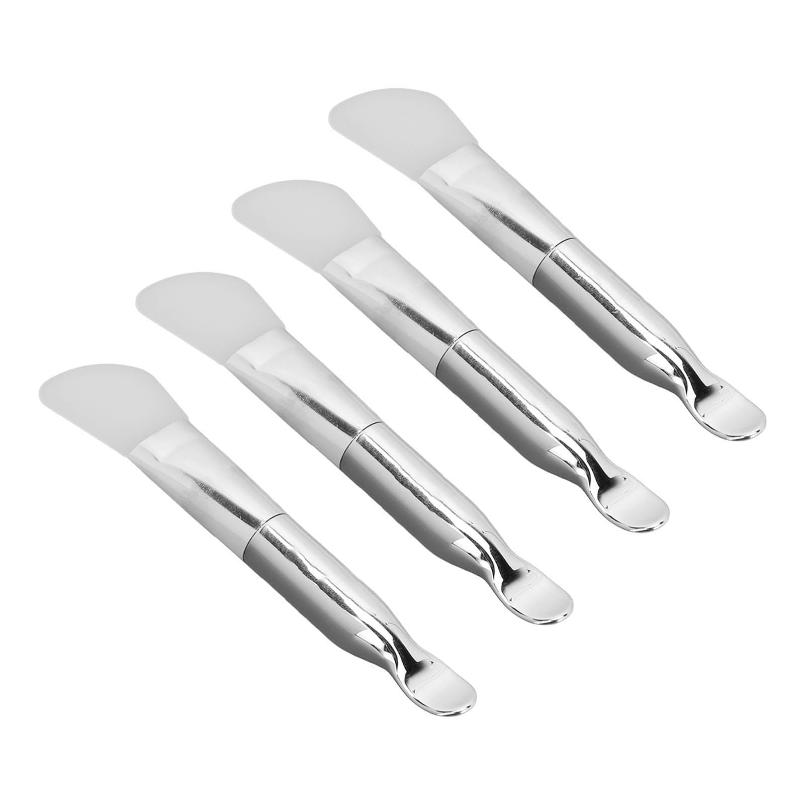 4pcs Double Ended Face Mask Brushes Set, Silicone Facial Mud Mask Applicator with Aluminum Handle for Professional Sk... - Image 5