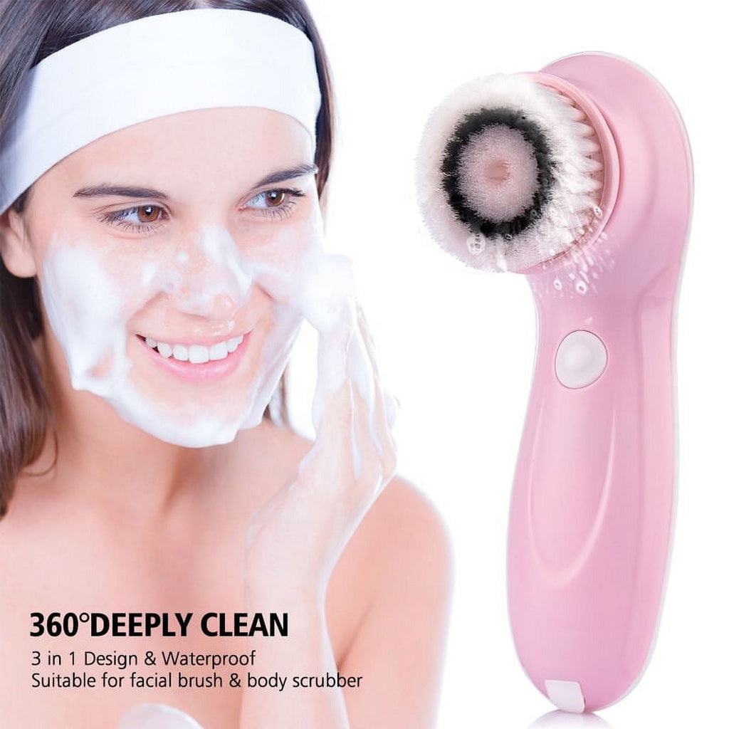 Facial Cleansing Brush Advanced - Latest Technology & 3 Heads , USB Rechargeable, Electric Rotating Face - Ipx6 Water... - Image 2