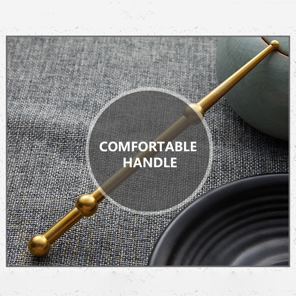 Pure Copper Acupuncture Massage Pen Facial Reflexology Massage Tool with a Cloth Bag for Face Back SPA Therapy Stimul... - Image 3
