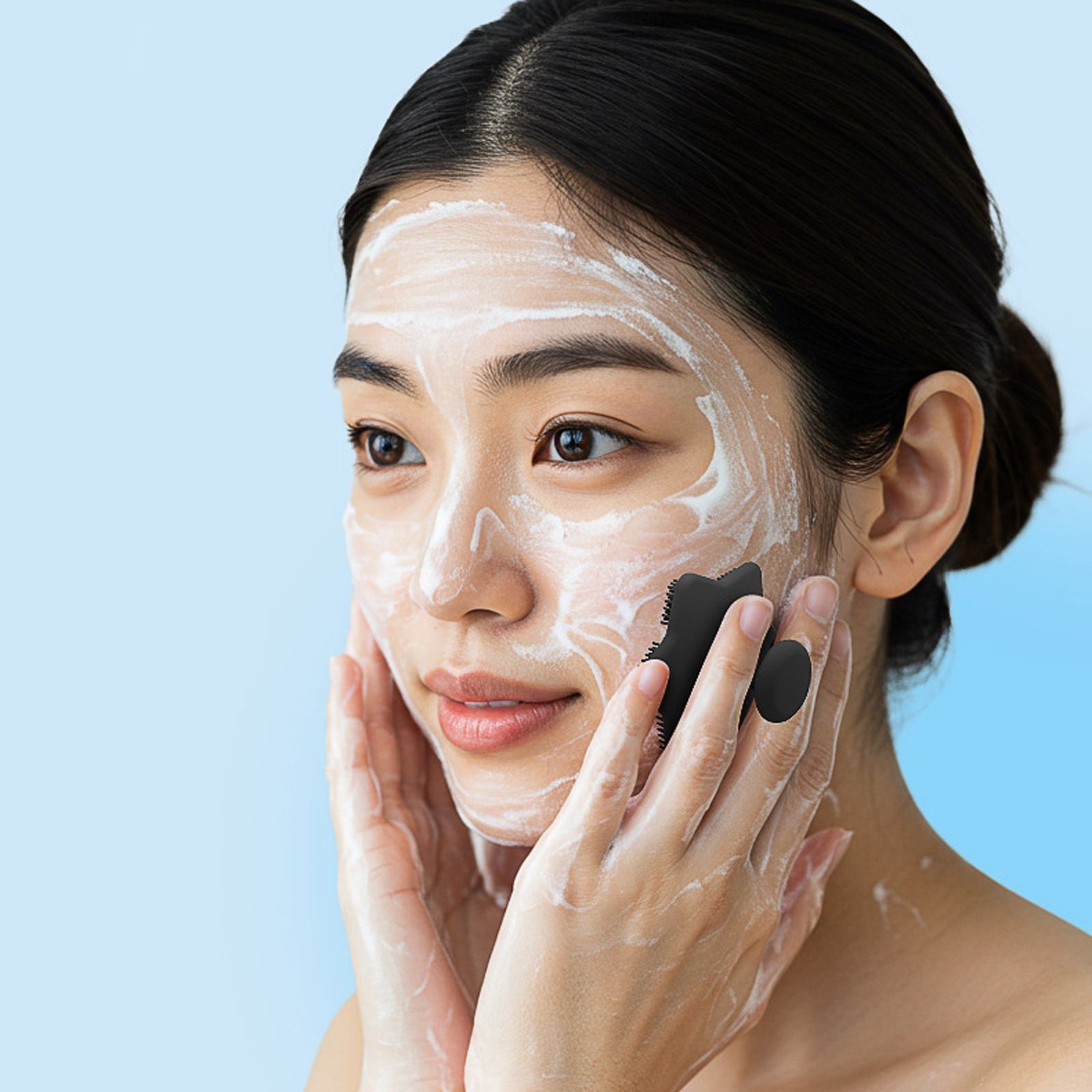 Beauty Tools Facial Exfoliator Deep Pore Cleansing Face Scrubber Gentle Exfoliation For All Skin Types Sudsing Action... - Image 5