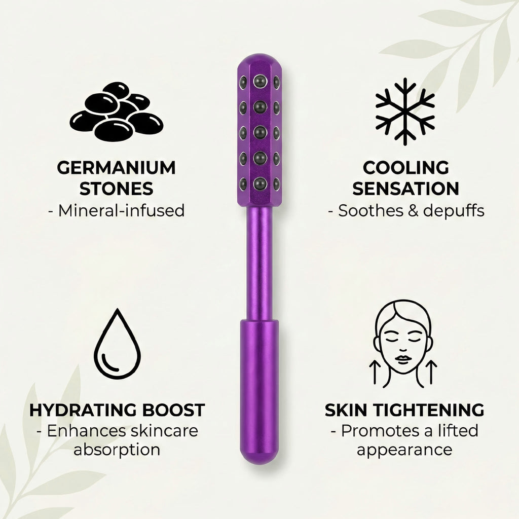 Facial Tools for Skin Care, Germanium Face Rollers for Women, Portable Massaging for Daily Lifting and Smoothing - Image 6