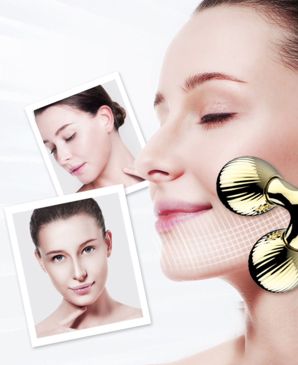 Face Body Massager Roller & V-shaped Facial Lifting Device - Image 6