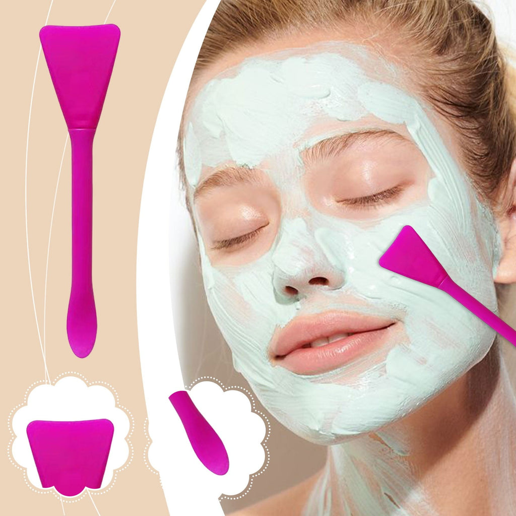Momihoom Mask Applicator Silicone Face Brush Face Mud Cream,Clay Mask,Modeling Mask Brushes Mud Mixing Spatula Double... - Image 3