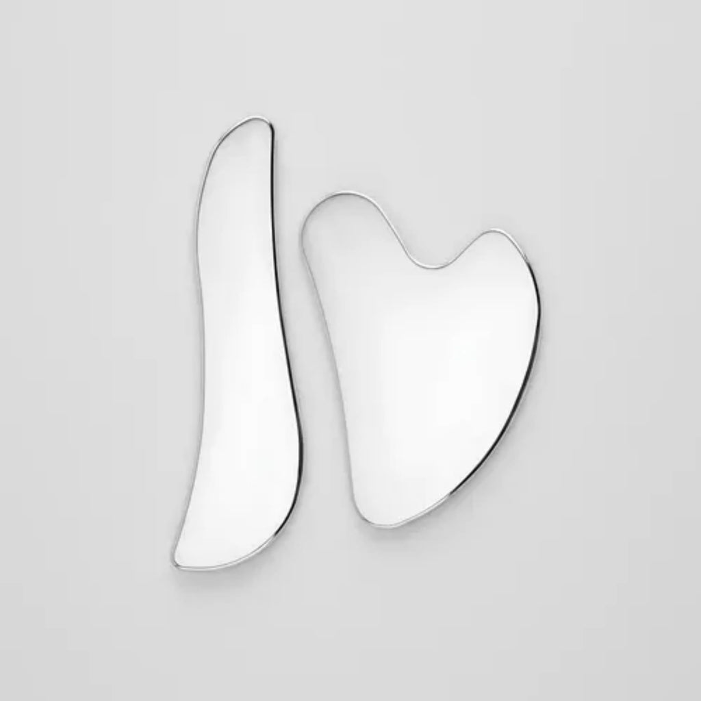2Pcs Stainless Steel Gua Sha Facial Tools Set, Skin Care Tools - Image 3