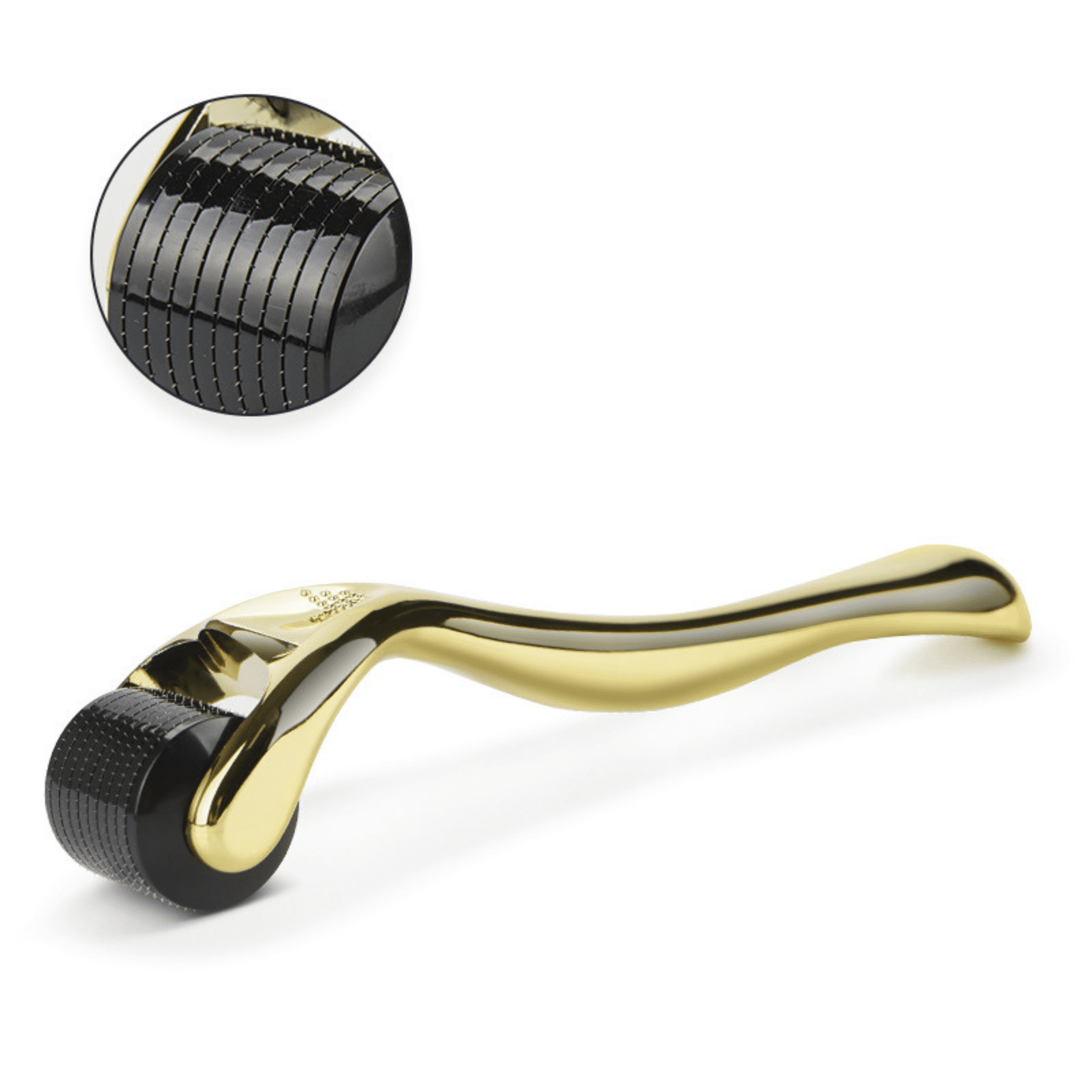 ABERA 540 Microneedle Roller for Face Care, Body, Beard and Hair, Gold (1 Pack) - Image 2