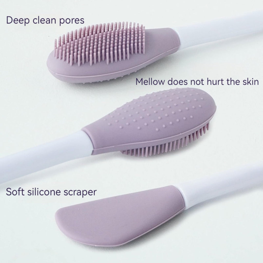 Silicone Facial Mask Applicator Face Masks Skincare Brush Facial Scrubber Double-Head Lotion Spatula Scoop for Makeup... - Image 4