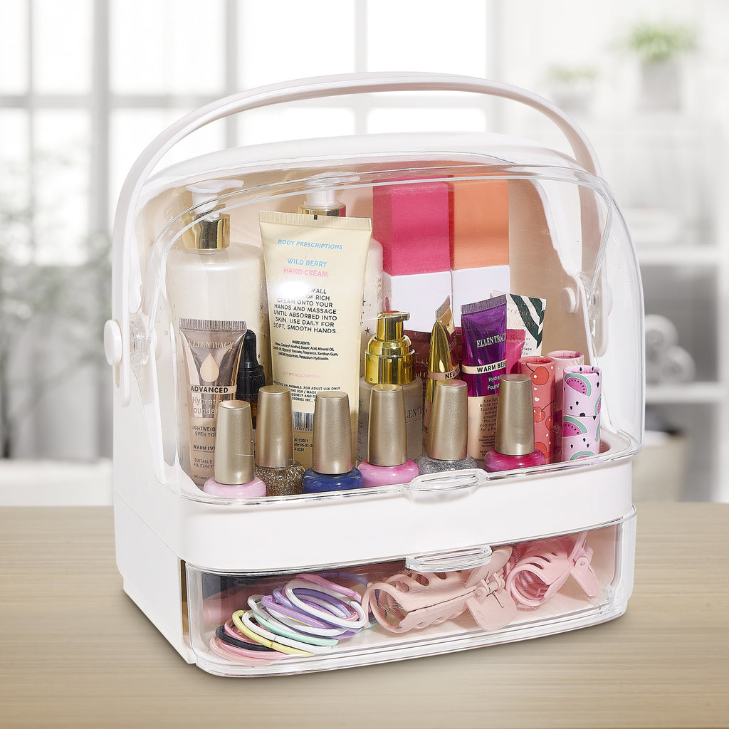 Makeup Organizer Skincare Organizers - Cosmetic Display Cases with Transparent Cover, SkinCare Organizers for Bathroo... - Image 4