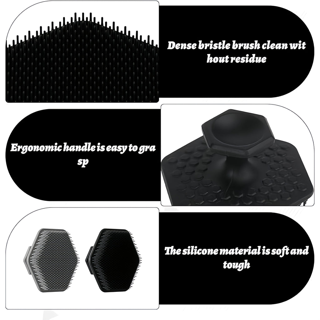 2pcs Silicone Facial Exfoliating Brush for Deep Cleansing and Massage, Manual Cleansing Tool - Image 6