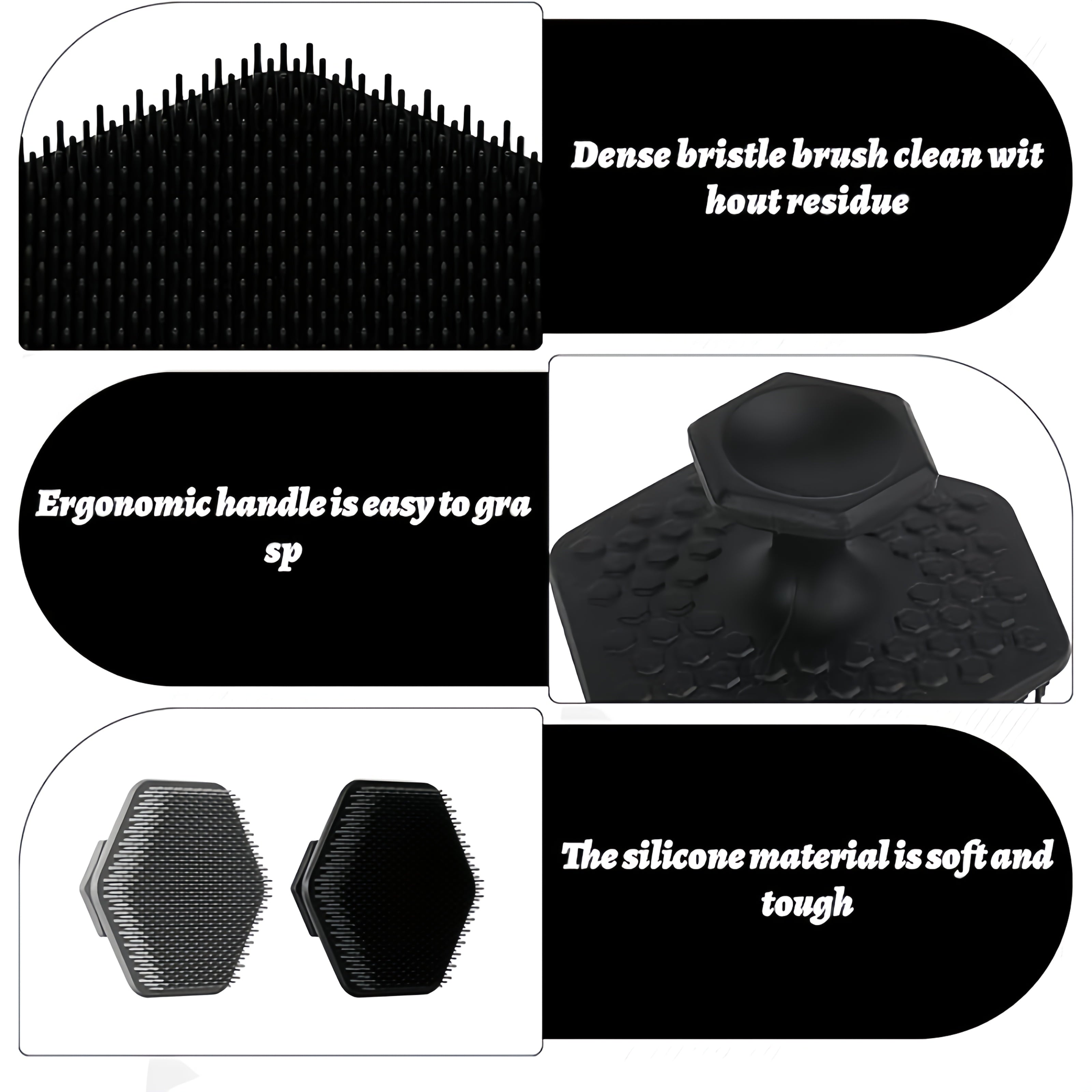 2pcs Silicone Facial Exfoliating Brush for Deep Cleansing and Massage, Manual Cleansing Tool - Image 6