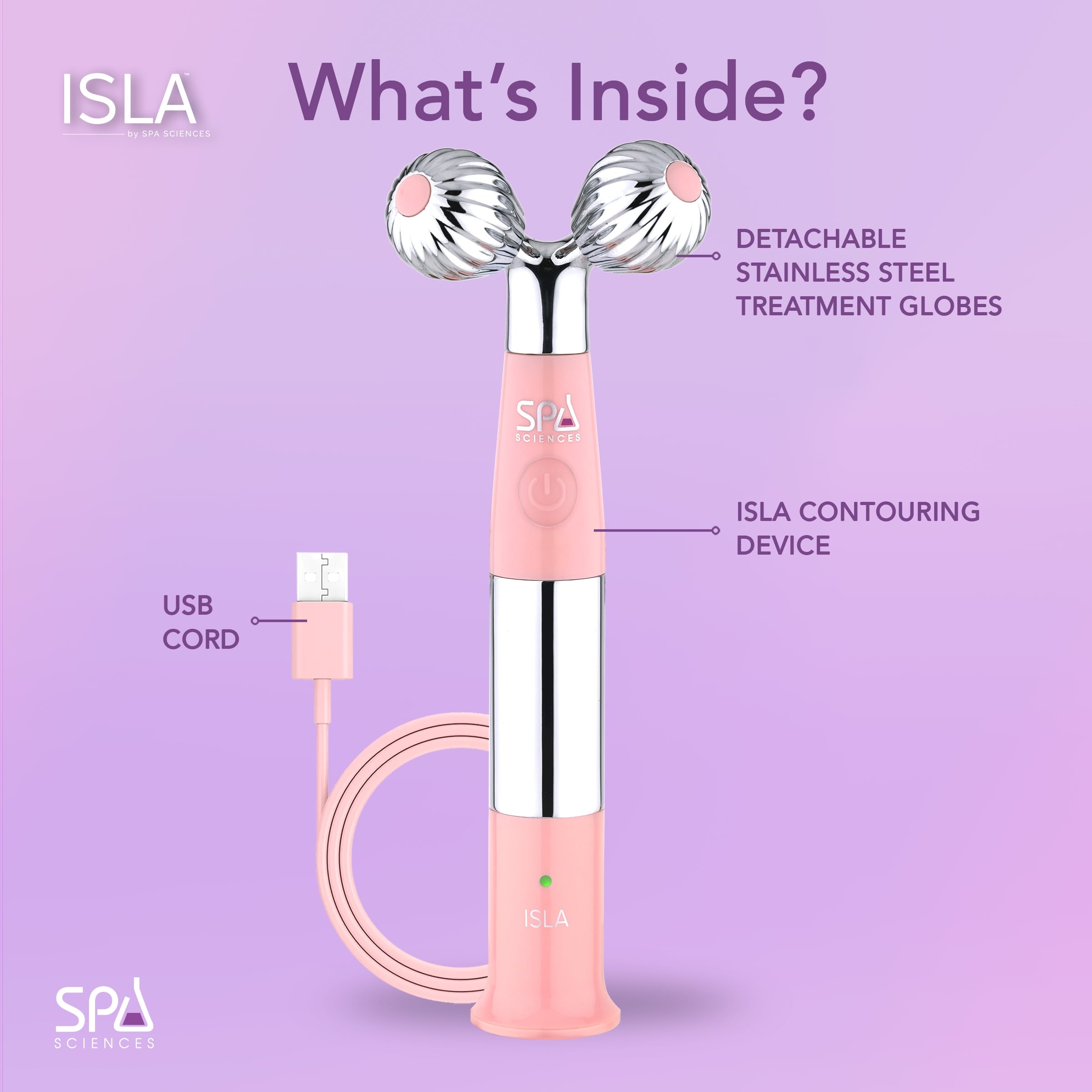 ISLA Sonic Ice & Heat Contouring Roller, Stainless Steel for Face & Neck, Reduces Puffiness, Fine Lines, and Wrinkles... - Image 5