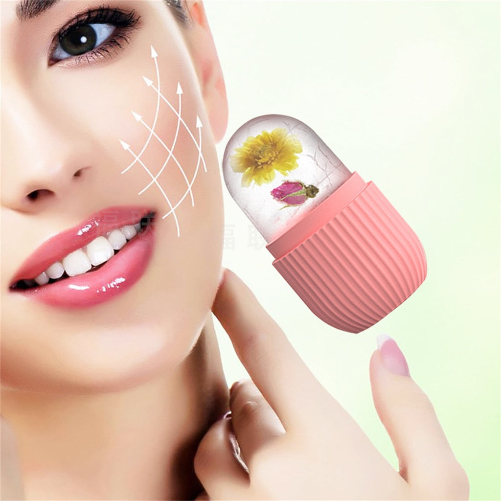 Ice Mold for Face, Ice Roller for Face & Eye, Beauty Facial Ice Rollers Ice Holder Mold Face Puffiness Relief Massage... - Image 6