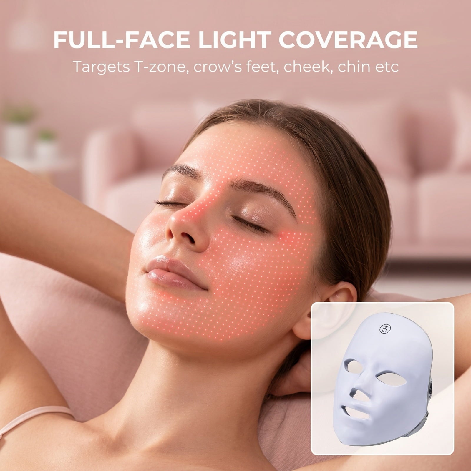 LED Face Massager, 7 Color Light Therapy for Anti-Aging, Acne & Wrinkles - Image 6