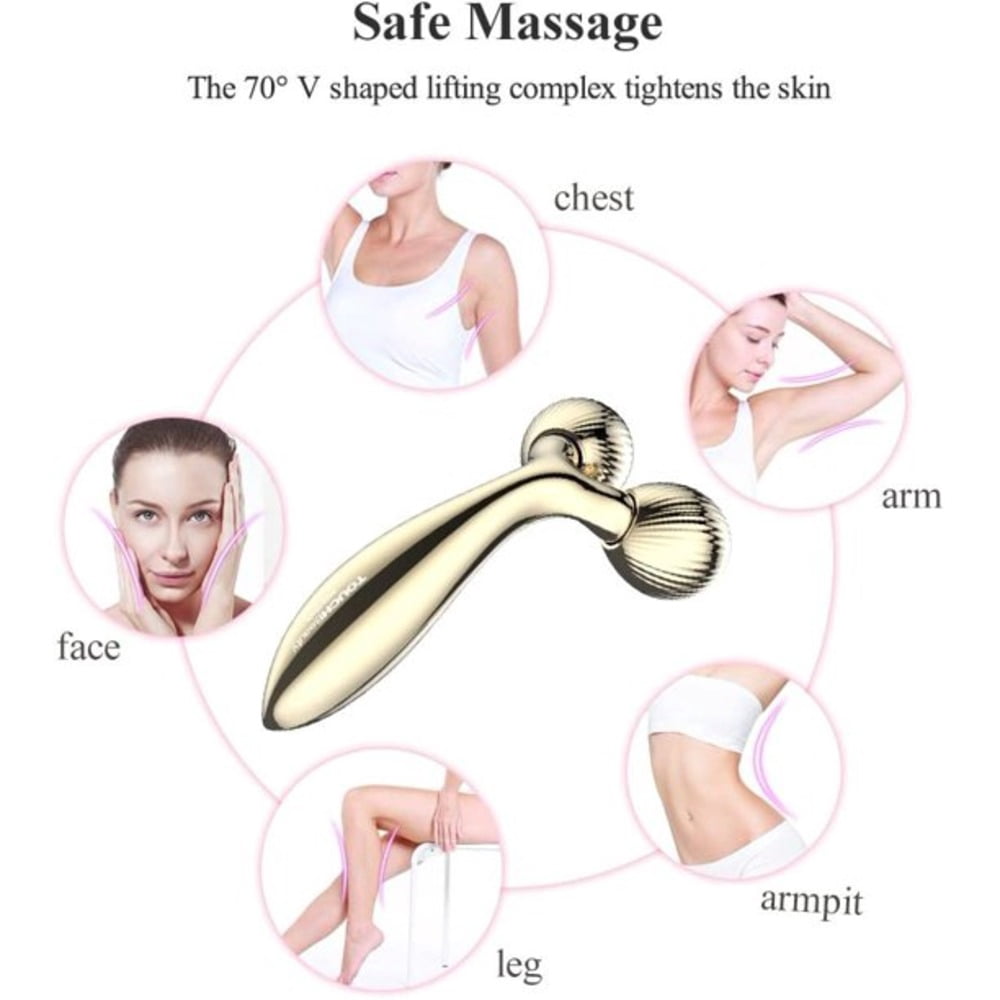 Face Body Massager Roller & V-shaped Facial Lifting Device - Image 3
