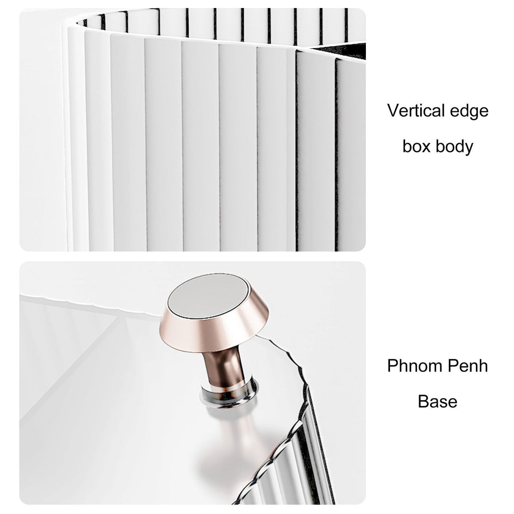 4-Compartment Makeup Organizer Tray, Bathroom Vanity Dresser Tray for Perfume Cosmetics, Clear Plastic Cosmetic Count... - Image 5