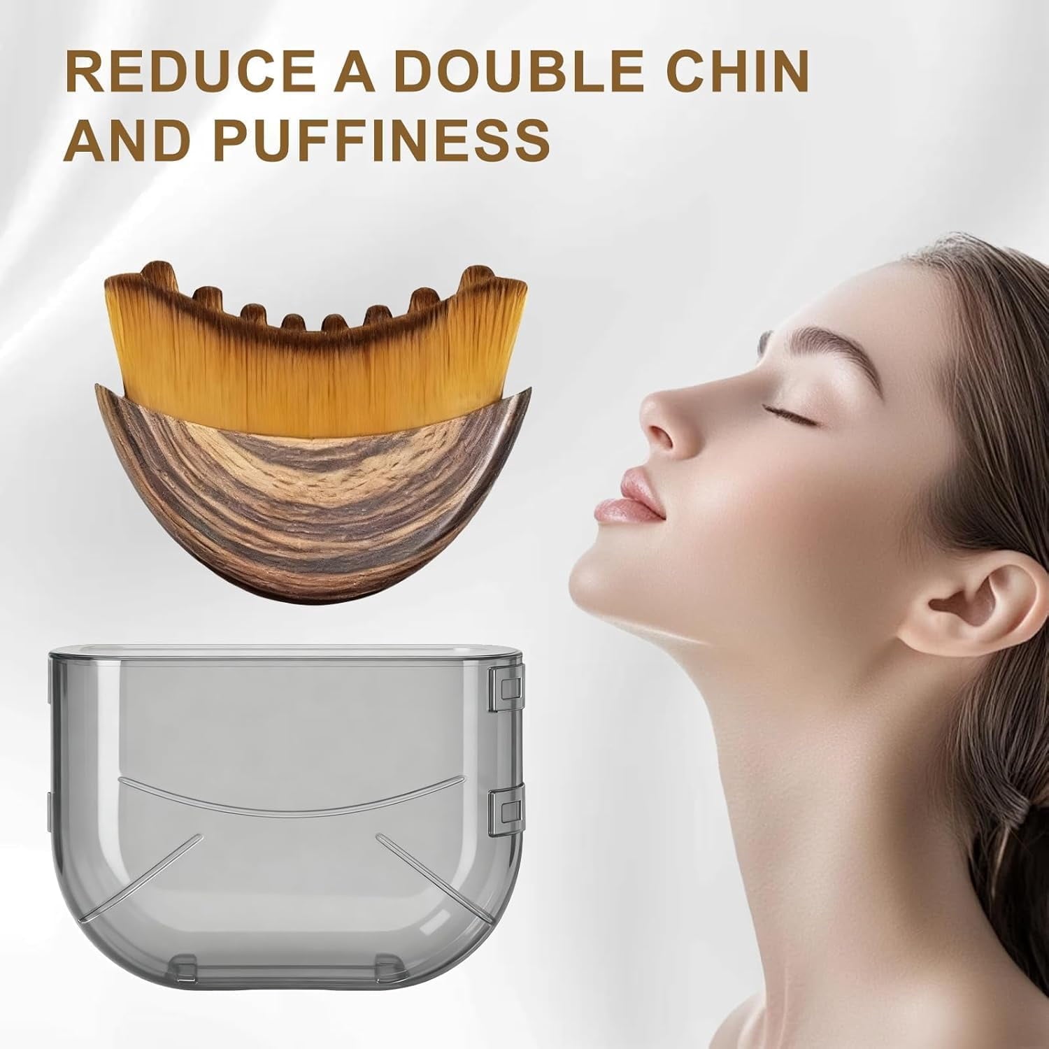 Wrongduck Facial Massage Brush 2 Pack Ergonomic Jawline Contour Brush Soft Bristle Face Tool for Skincare Application... - Image 2