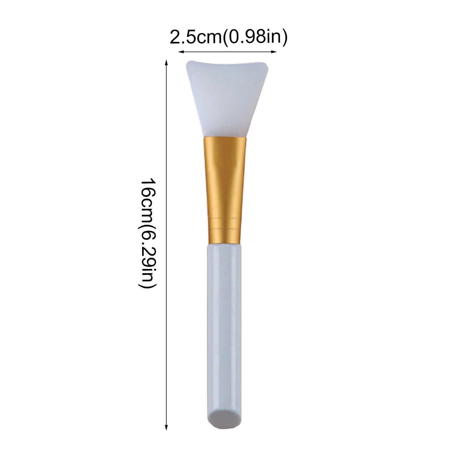 Silicone Mask Brush White, Face Mask Applicator Brush for Even Application, Makeup Foundation Brush, Reusable Beauty Tool for Skincare and C - Image 2
