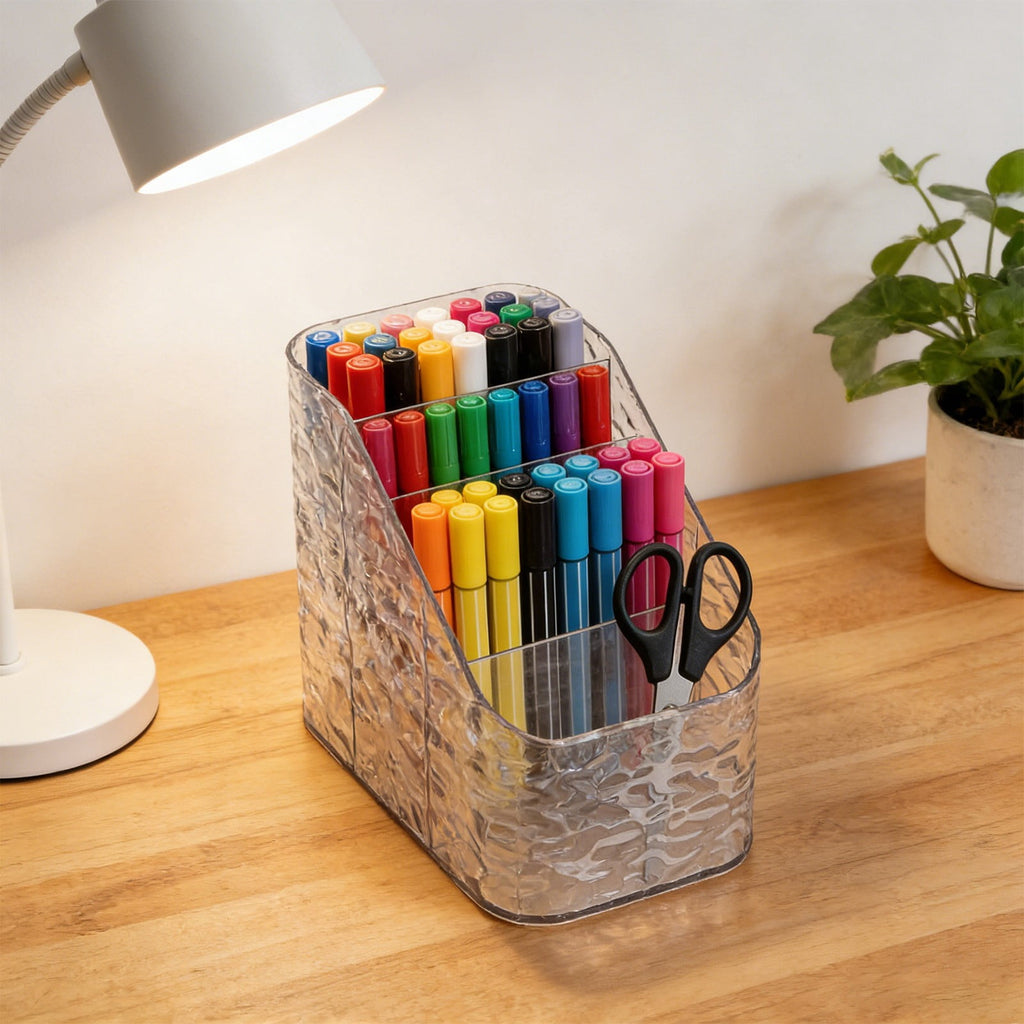 Shipiny Glacier Grain Desktop Storage Box, Lipstick Nail Polish Organizer, Cosmetics Lip Gloss Storage Rack, Small Makeup Skincare Desktop S - Image 6