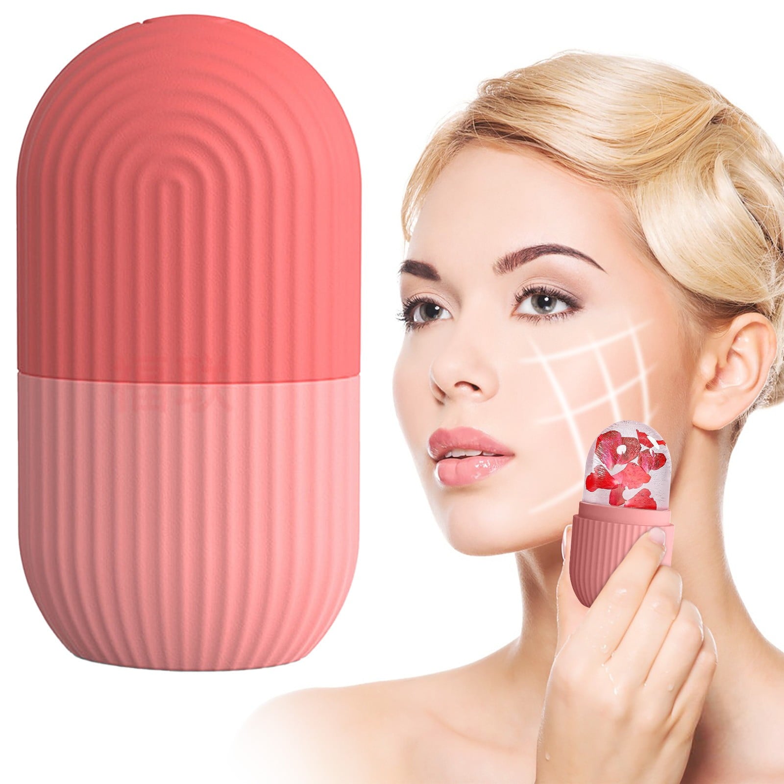 Ice Face Roller for Eyes and Neck Naturally Conditioning Skin Care, De Puff Eye Bags Reduce Migraine Pain, Refillable... - Image 5
