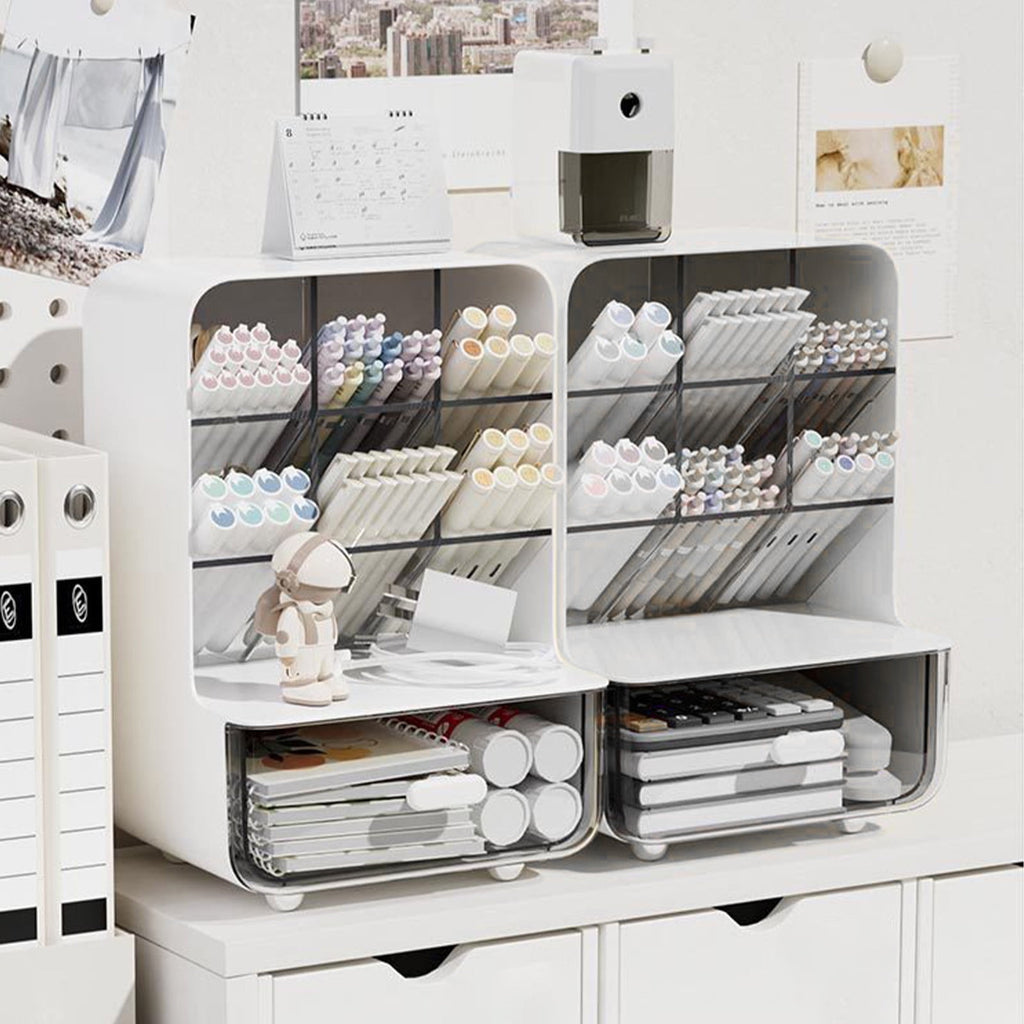 Makeup Organizer Skincare Organizer with Drawer, Makeup Brush organizer, Cosmetics Storage for skincare, Vanity, Make... - Image 5
