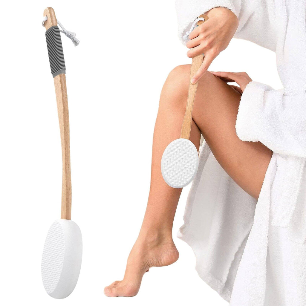 18 Inch Curved Handle Lotion Applicator for Hard-to-Reach Back and Feet, Self-Tanner and Sunscreen Applicator Tool fo... - Image 2