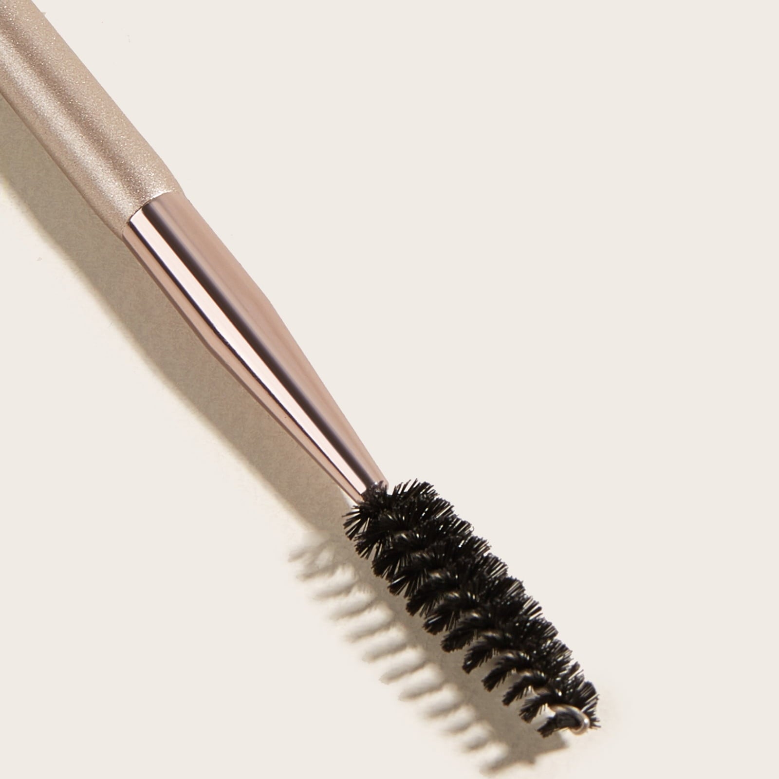 Professional Double-Ended Angled Eye Brow and Spoolie Champagne Gold - Image 5