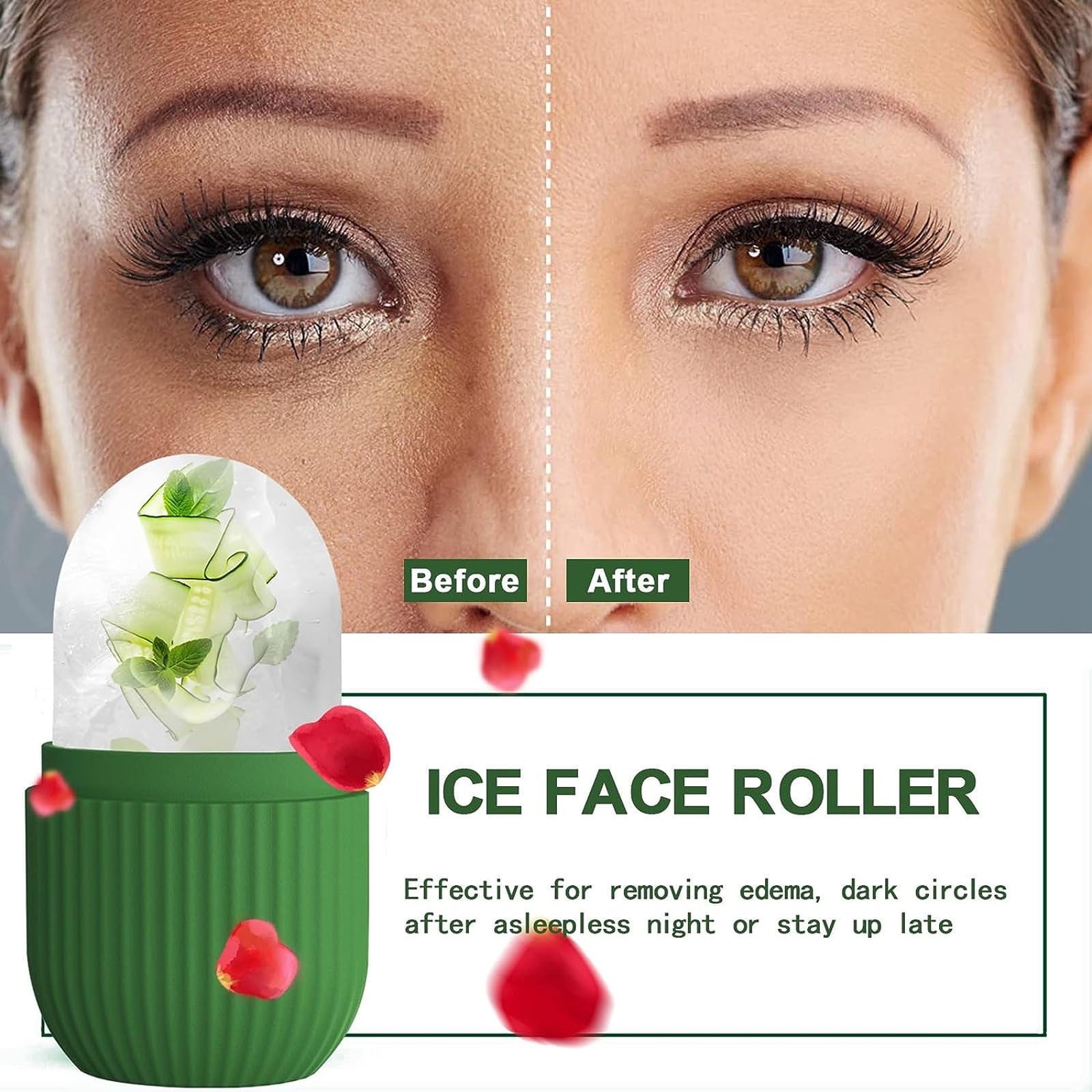 Ice Roller for Face and Eye, Ice Face Roller, Facial Beauty Ice Roller Skin Care Tools, Ice Facial Cube, Gua Sha Face... - Image 5