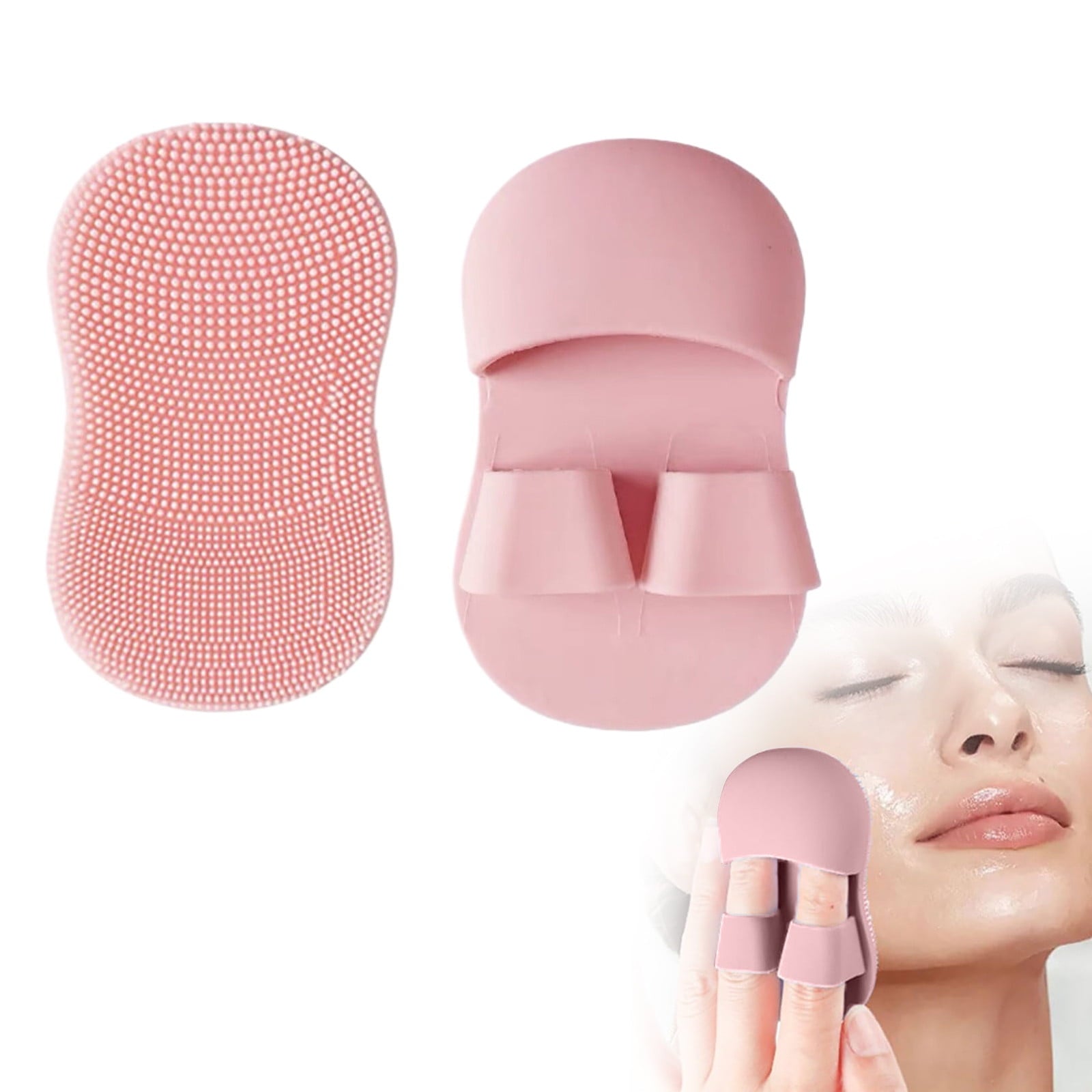 Beauty Tools Silicone Finger Facial Cleansing Brush Mini Soft Handheld Silicone Face Scrubber Exfoliator for Gentle C... - Image 2