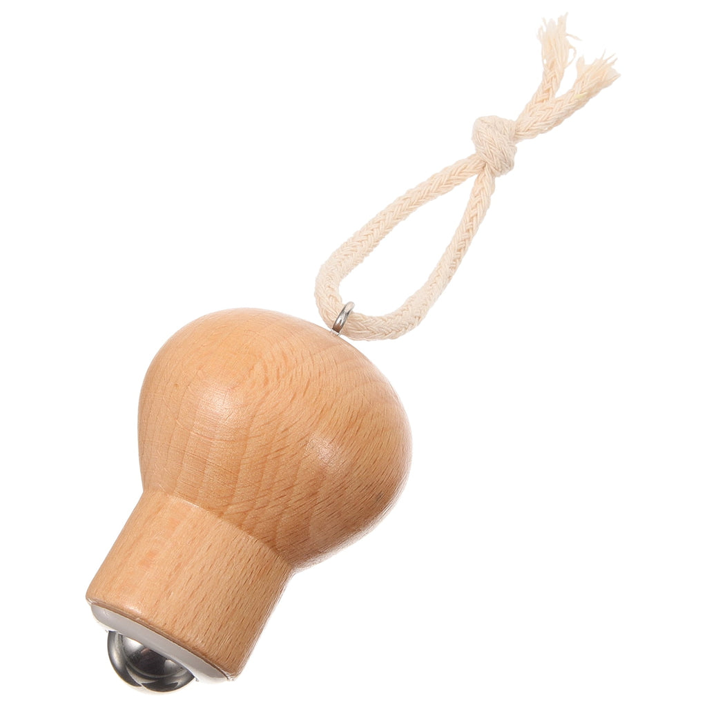Face Roller Skin Care Tool Khaki Beech Wood 1Pcs - Image 2