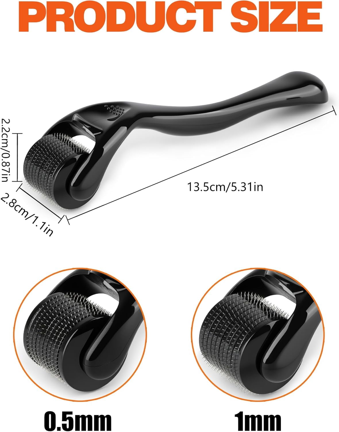 Derma Roller For Hair Growth, 2 Pack Titanium Microneedle Roller for Face, Beard & Body, Micro Needling Roller for Sk... - Image 2