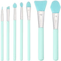 7Pcs 7 Silicone Brush Applicator Kit Green Soft Rubber Flexible Facial Muds Face Applicators Tools Brushes for Body L...