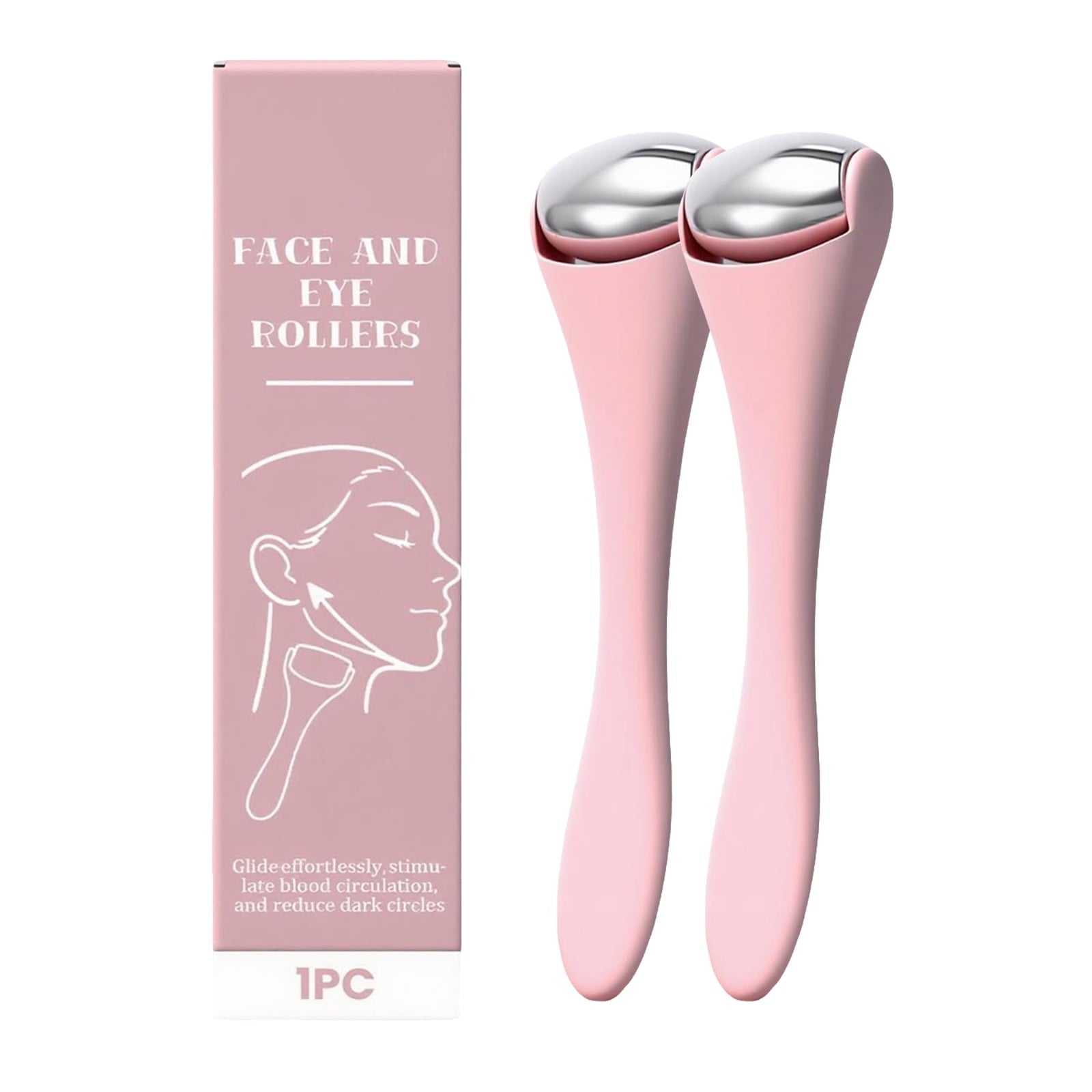 Ice Roller For Face & Eyes Grade Stainless Steel Face Roller For Puffiness Dark Circles Routine Cold & Warm Ergonomic... - Image 4