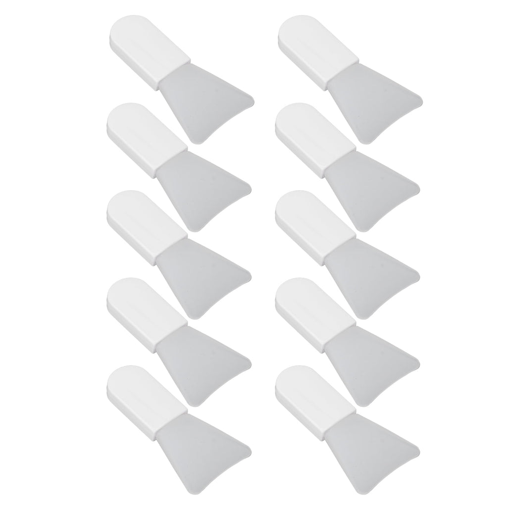 10pcs Silicone Facial Mask Applicator Set, Mini White Soft Mask Brush for Mud Mask, Eye Mask, Body Lotion, Short Hand... - Image 3