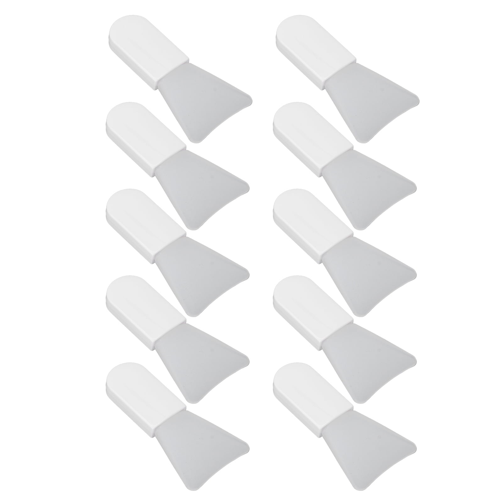 10pcs Silicone Facial Mask Applicator Set, Mini White Soft Mask Brush for Mud Mask, Eye Mask, Body Lotion, Short Hand... - Image 3