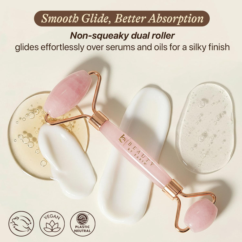 Rose Quartz Facial Roller - Best Face Roller and Skincare Tool for Facial Massage, Quality Pink Stone Face and Neck R... - Image 4