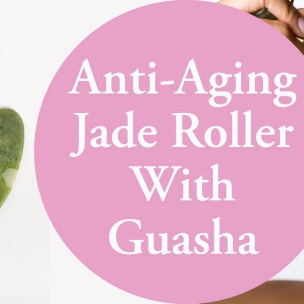 Facial Massager Jade Roller & Gua Sha Tool Natural Himalayan Stone for Face Neck Healing Skin Wrinkles & Serum Applic... - Image 3