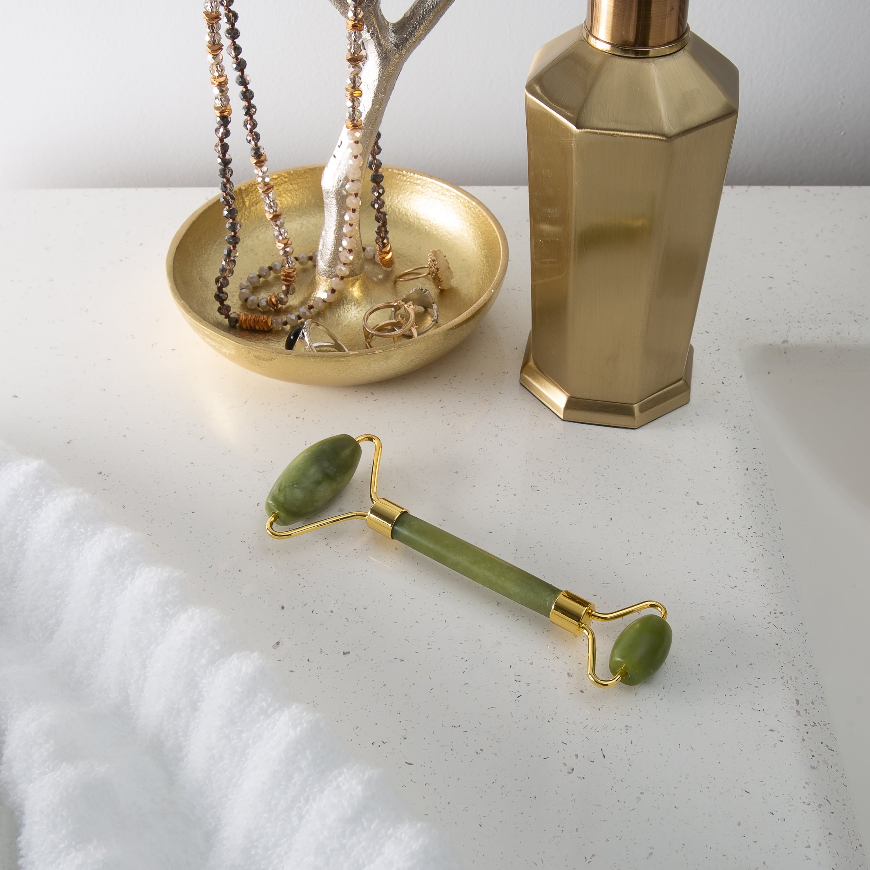 Bliss Jade Dual Sides Facial Roller Massager - Image 3