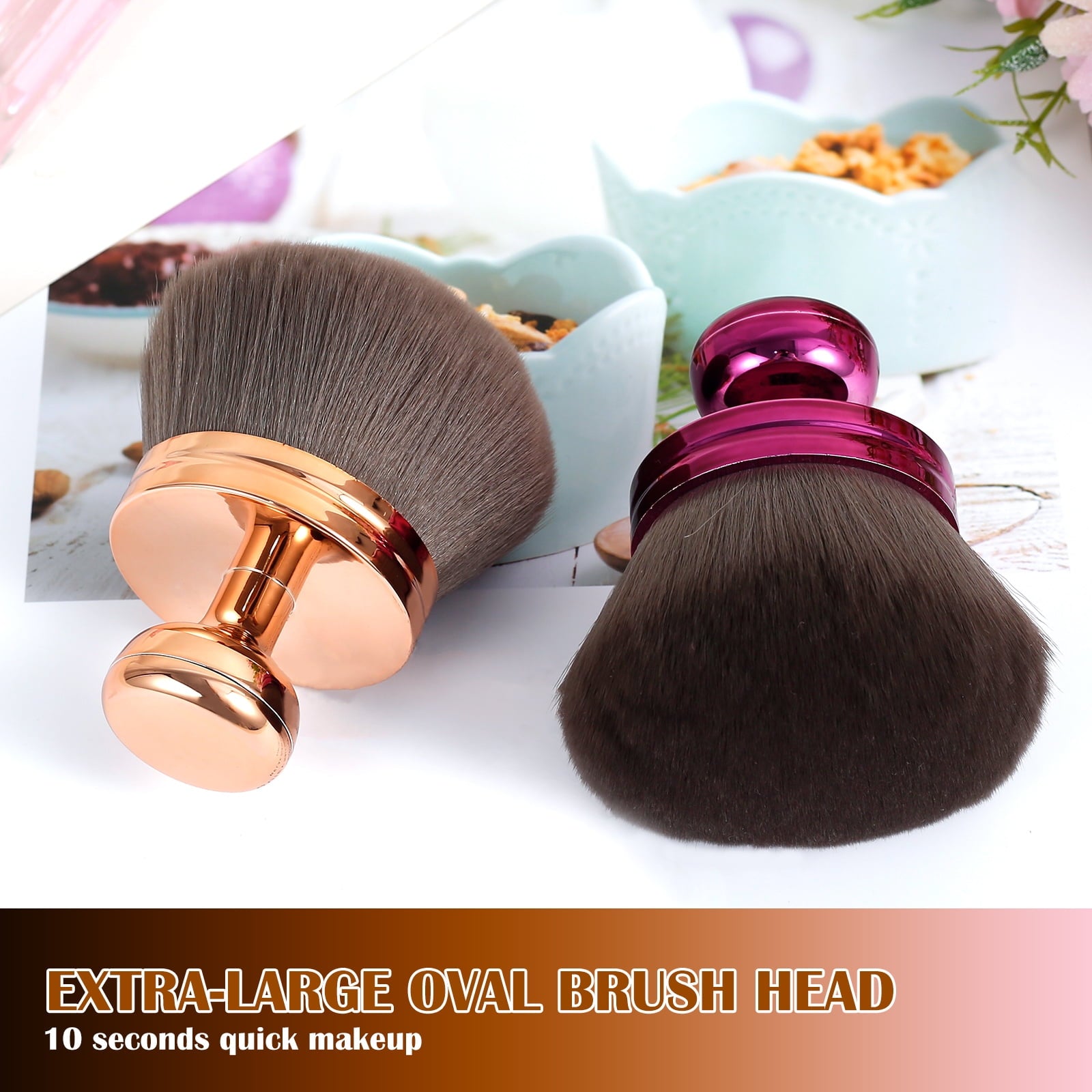 2pcs Tan Back Applicator Set Multipurpose Portable Large Body Makeup Brush Professional Oval Face Leg for Beginner Pu... - Image 5