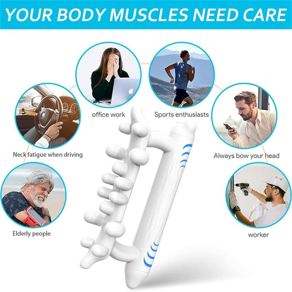 Tkrady Fascia Massage Tool, Manual Relieve Fatigue Deep Tissue Fascia Massaging Tool, Fascia Blaster for Neck Shoulders Calves, Gua Sha Faci - Image 5