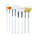 8-Pc Face Mask Brush Kit Fan, Flat, and Specialty Shapes for Precise Application of Clay Masks, Modeling Masks, and V...