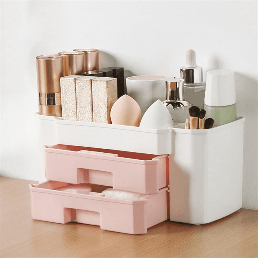 Makeup Organizer Cosmetic Case for Jewelry Hair Accessories Beauty Skincare Product Organizing Storage Box,Green - Image 5