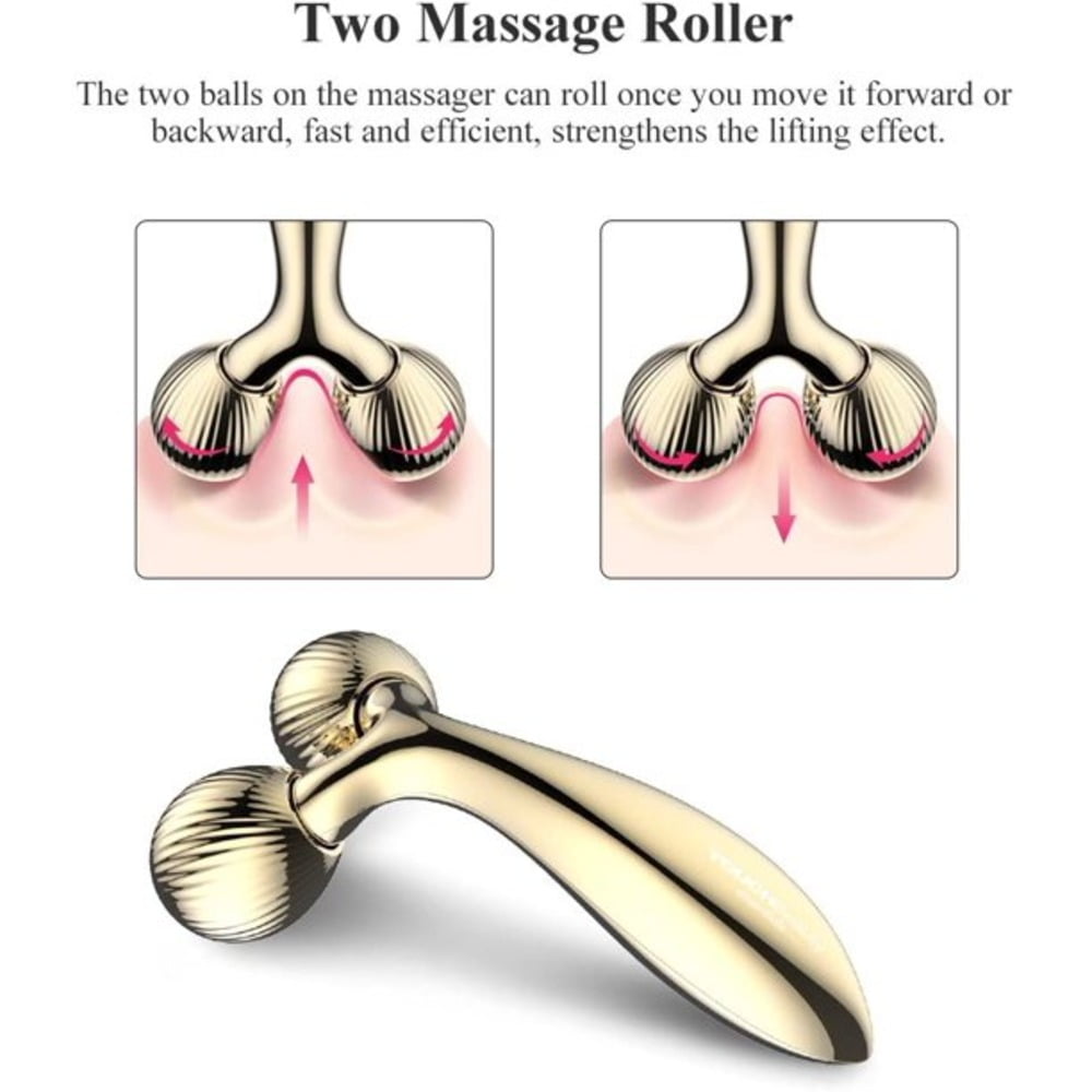 Face Body Massager Roller & V-shaped Facial Lifting Device - Image 4