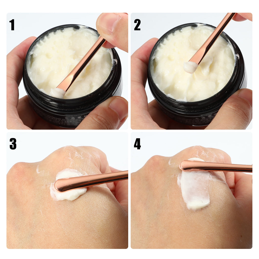 4pcs Makeup Spatula Mini Spoon for Facial Cosmetic 2.32" x 0.30" - Image 5