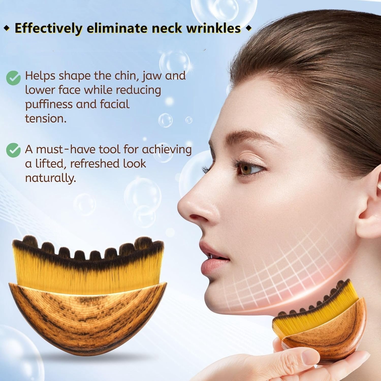 for Drainage - Soft Bristle Facial to Reduce Puffiness, Define Jawline, Tension - Image 6