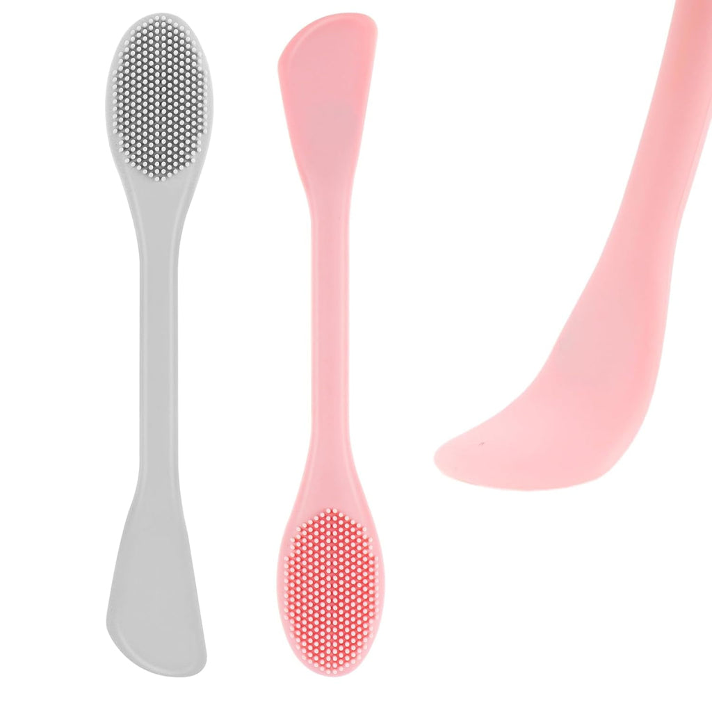 Silicone Face Mask Applicator 2 Pcs Facial Mask Brushes Double End Scrubber Brush Spatulas Tools Soft Beauty Brush Ma... - Image 2