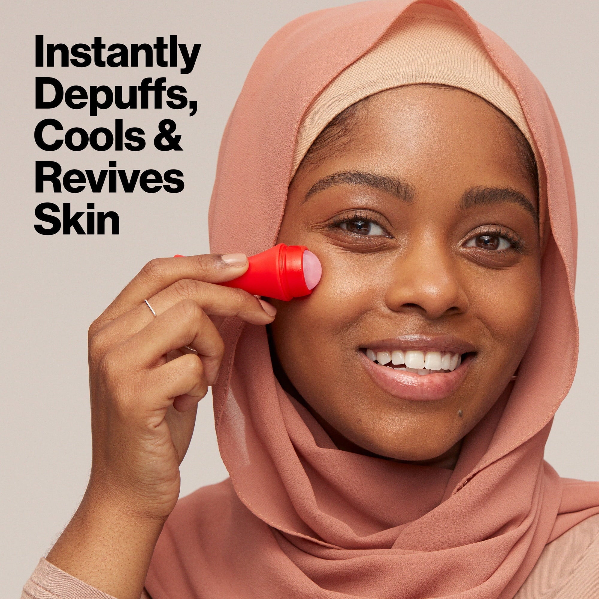 Reusable Real Rose Quartz Skin Reviving Roller - Image 6